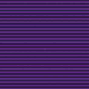 Small Horizontal Bengal Stripe Pattern - Grape and Deep Violet