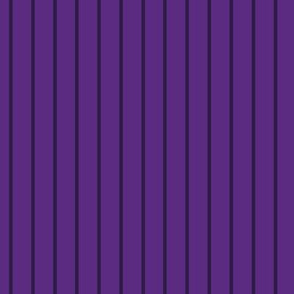 Vertical Pin Stripe Pattern - Grape and Deep Violet