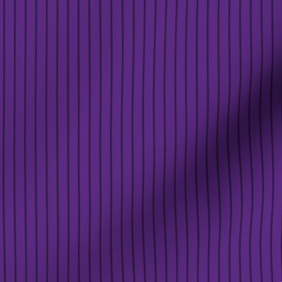 Small Vertical Pin Stripe Pattern - Grape and Deep Violet