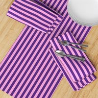 Vertical Awning Stripe Pattern - Grape and Fuchsia Blush