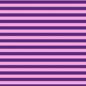 Horizontal Bengal Stripe Pattern - Grape and Fuchsia Blush