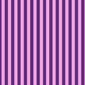 Vertical Bengal Stripe Pattern - Grape and Fuchsia Blush