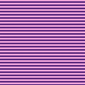 Small Horizontal Bengal Stripe Pattern - Grape and Fuchsia Blush