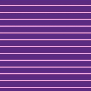 Horizontal Pin Stripe Pattern - Grape and Fuchsia Blush