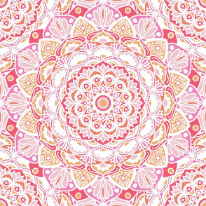 Pastel Sunrise Mandala pattern