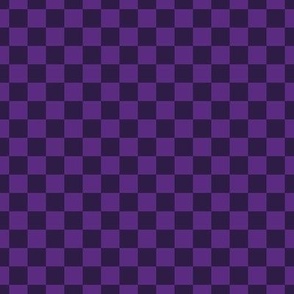 Checker Pattern - Grape and Deep Violet