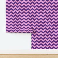 Chevron Pattern - Grape and Fuchsia Blush