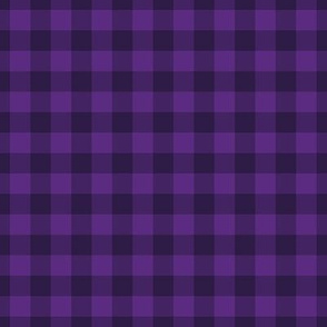 Gingham Pattern - Grape and Deep Violet