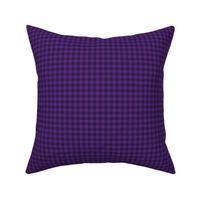 Small Gingham Pattern - Grape and Deep Violet