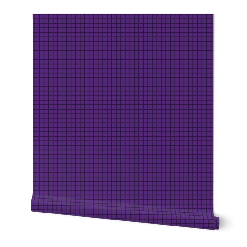 Small Grid Pattern - Grape and Deep Violet