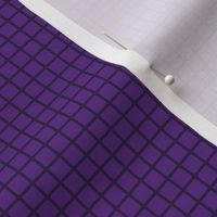 Small Grid Pattern - Grape and Deep Violet