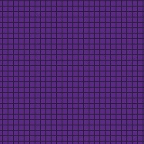 Small Grid Pattern - Grape and Deep Violet