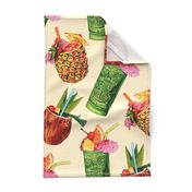 Tiki Cocktails - Large - Cream