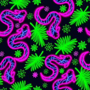 Amazonian Electric pink eels
