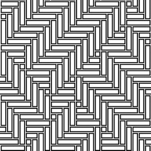 Black And White Geometrical , Medium