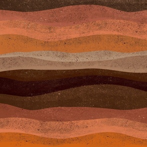 Textured Desertscape, Dusky Terra Cotta by Brittanylane