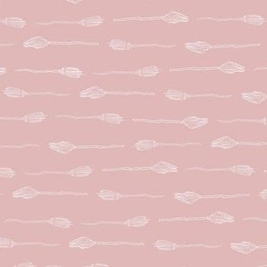 sketchy broom stripes - amethyst pink