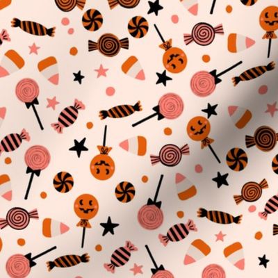 halloween candy fabric - muted neutral fabric