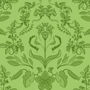 Bolting Damask Pea