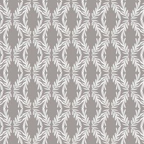 Floral Cocoon in Gray for Wallpaper, Fabric, & Home Decor
