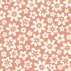 Retro Floral on Pink