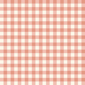 Pink and Cream Gingham