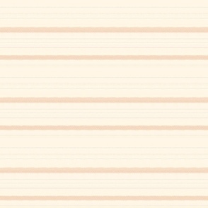 Horizontal stripes on eggshell background with gray and tan stripes
