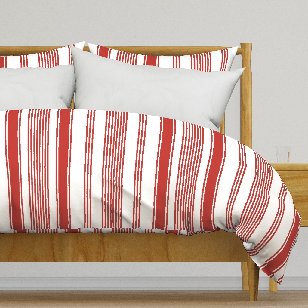 coastal casual red white stripe ticking americana farmhouse cottage core beach coastal terriconraddesigns