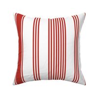 coastal casual red white stripe ticking americana farmhouse cottage core beach coastal terriconraddesigns