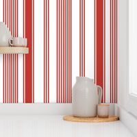 coastal casual red white stripe ticking americana farmhouse cottage core beach coastal terriconraddesigns
