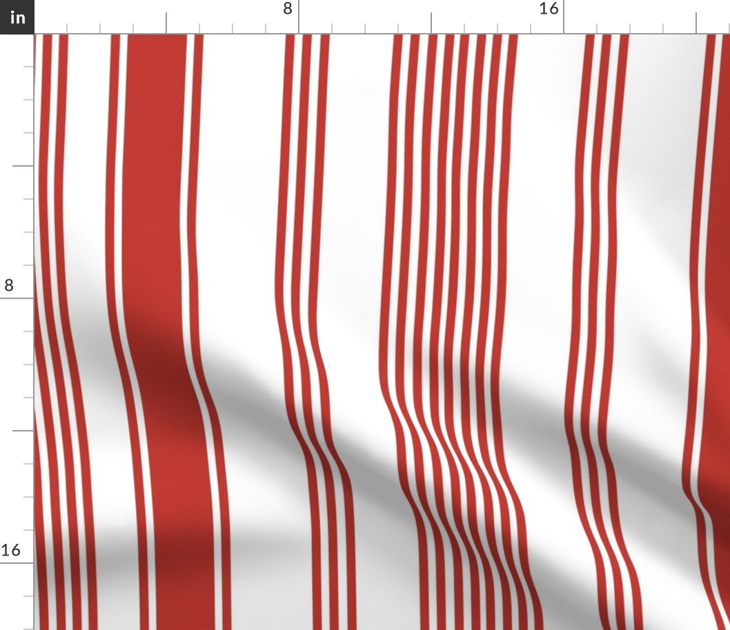 coastal casual red white stripe ticking americana farmhouse cottage core beach coastal terriconraddesigns