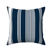 coastal navy blue white stripe ticking americana farmhouse cottage core beach coastal terriconraddesigns