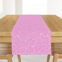 Dahlia Blossoms Pattern - Fuchsia Blush and White