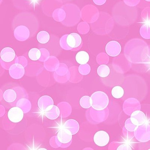 Large Sparkly Bokeh Pattern - Fuchsia Blush Color