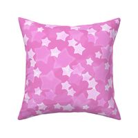 Large Starry Bokeh Pattern - Fuchsia Blush Color