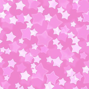 Starry Bokeh Pattern - Fuchsia Blush Color