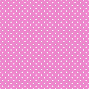Tiny Polka Dot Pattern - Fuchsia Blush and White