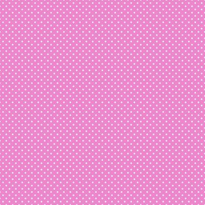Micro Polka Dot Pattern - Fuchsia Blush and White
