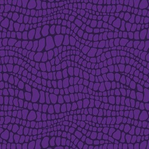 Alligator Pattern - Grape and Deep Violet
