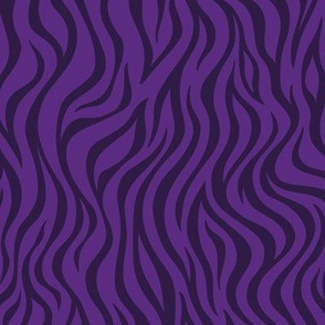 Zebra Pattern - Grape and Deep Violet