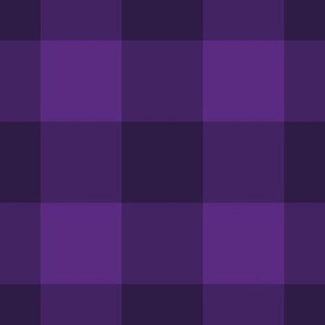 Jumbo Gingham Pattern - Grape and Deep Violet