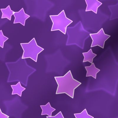 Large Starry Bokeh Texture - Grape Color