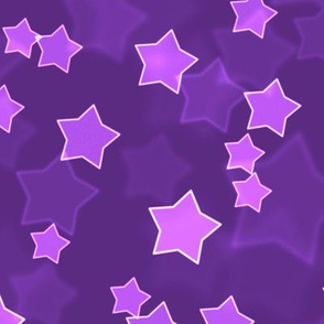 Large Starry Bokeh Texture - Grape Color