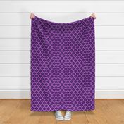 Large Moroccan Tile Pattern - Grape and Fuchsia Blush