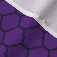 Moroccan Tile Pattern - Grape and Deep Violet