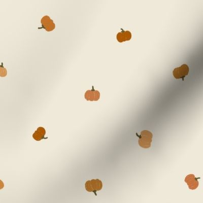 Cute Pumpkins Fabric Tiny Tossed Pumpkins