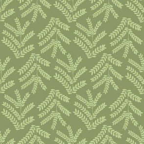 Fern branches - olive