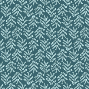 Fern branches - teal