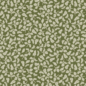 Two-tone-leaves---olive-green