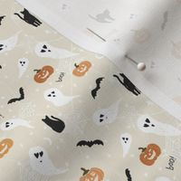 small // Halloween Boo Ghosts and Pumpkins